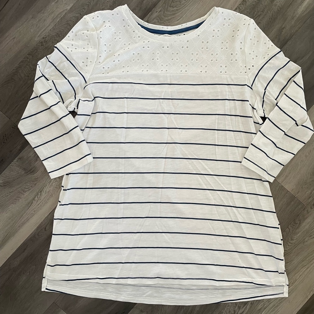 Women’s Maurice’s 3/4 Sleeve Striped Top - Size L